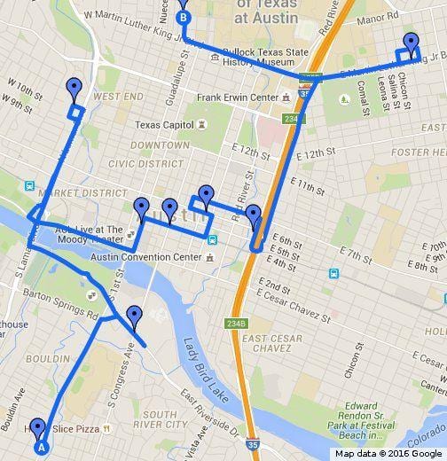mapa de Austin murales